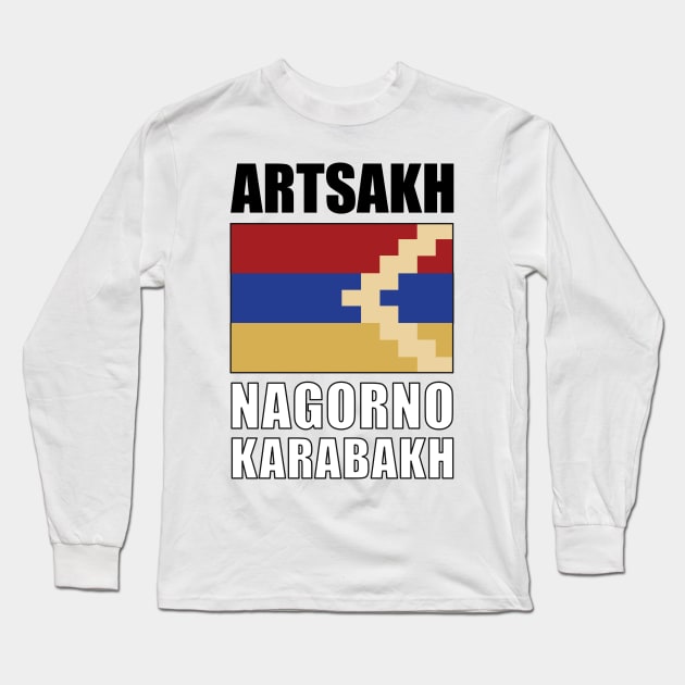 Flag of Artsakh Long Sleeve T-Shirt by KewaleeTee